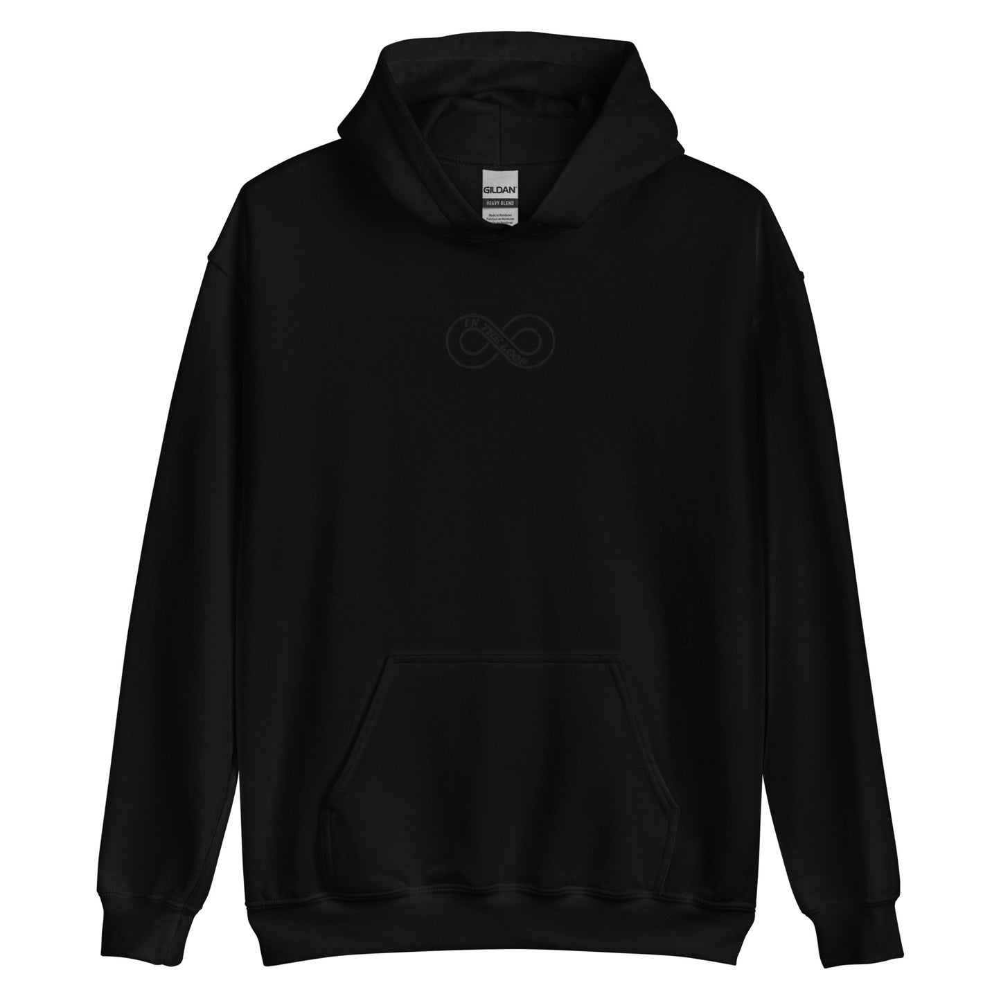 BLACK STITCH HOODIE